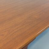 Vintage rectangular Scandinavian dining table by Ejvind A. Johansson teak