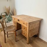 Solid wood desk