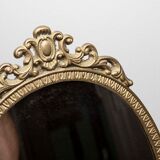 Pair of brass table mirror  28x39cm