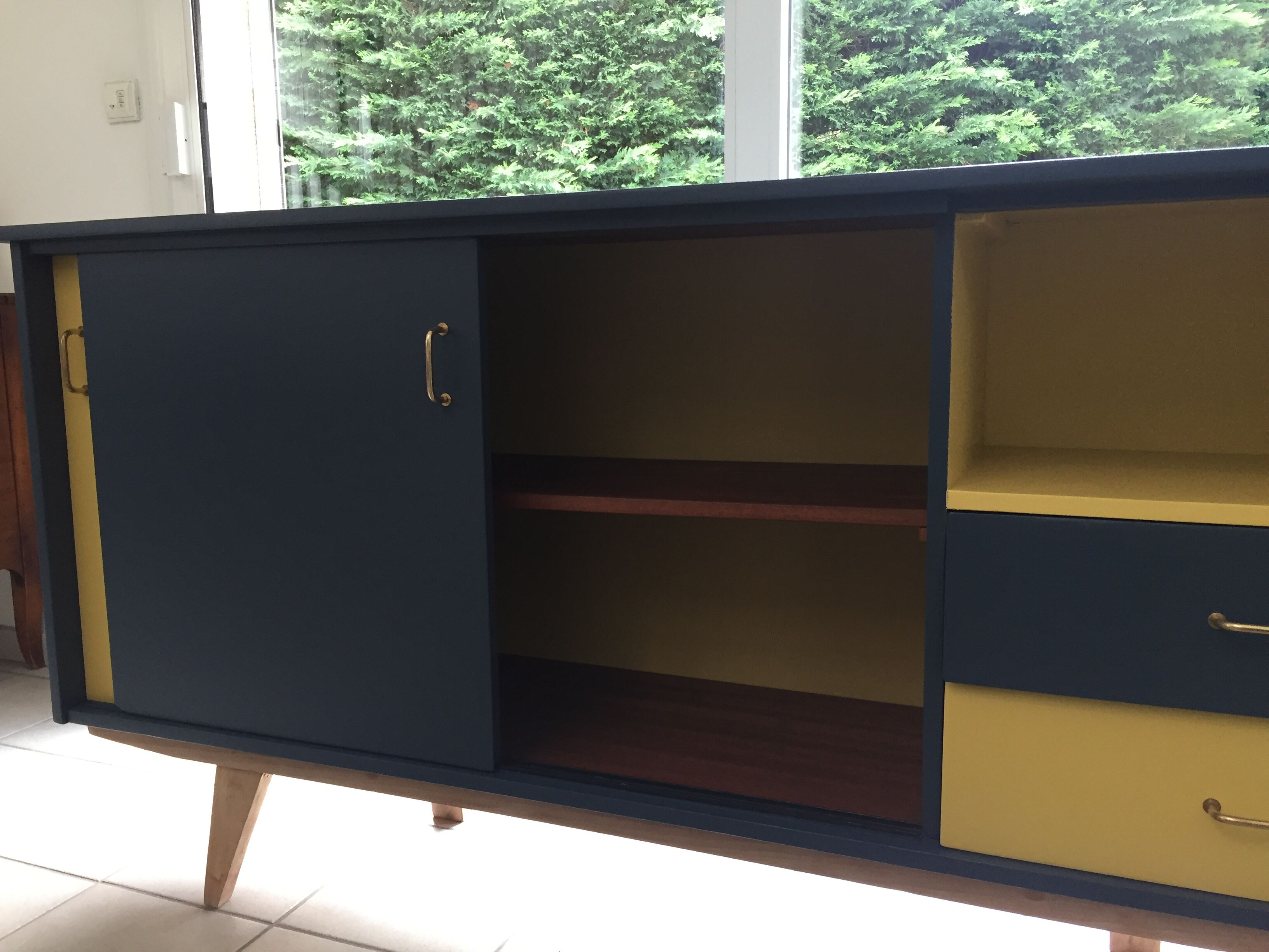 Vintage compass feet sideboard