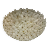Large Murano Glass Flower Flush Mount Ceiling Light Attributed to Segu