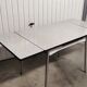 Rectangular extendable table – simple lines and light finish