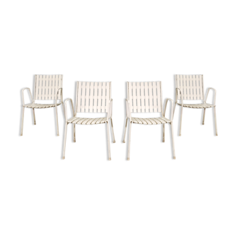 Lot de 4 chaises de jardin Emu 1970
