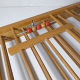 old folding wooden baby playpen abacus