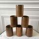 Set of 6 handmade handmade stoneware mugs 70s