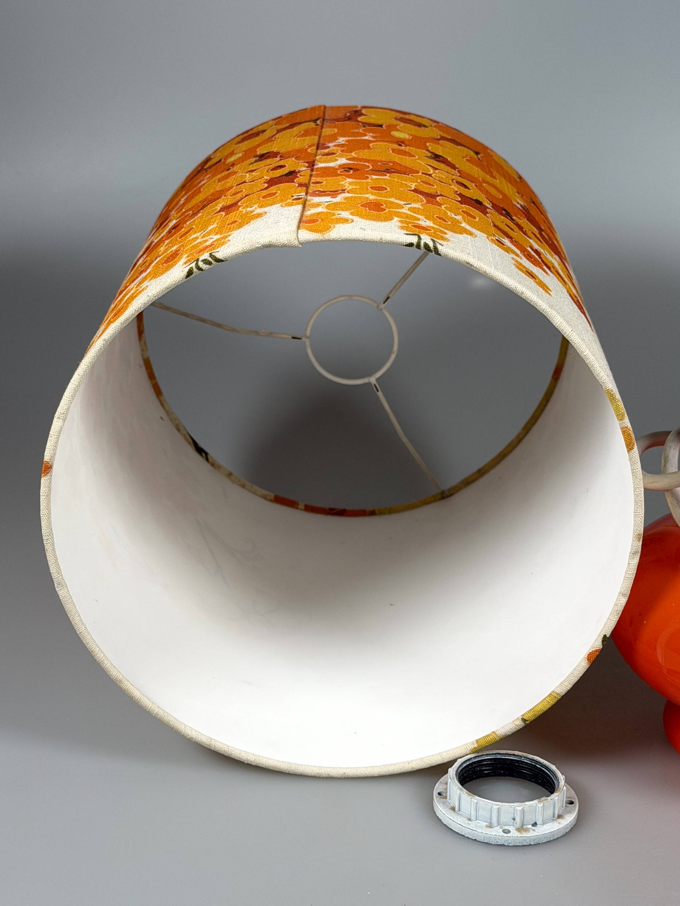 60s 70s Table Lamp Table Lamp Glass Mid Century Space Age Design
