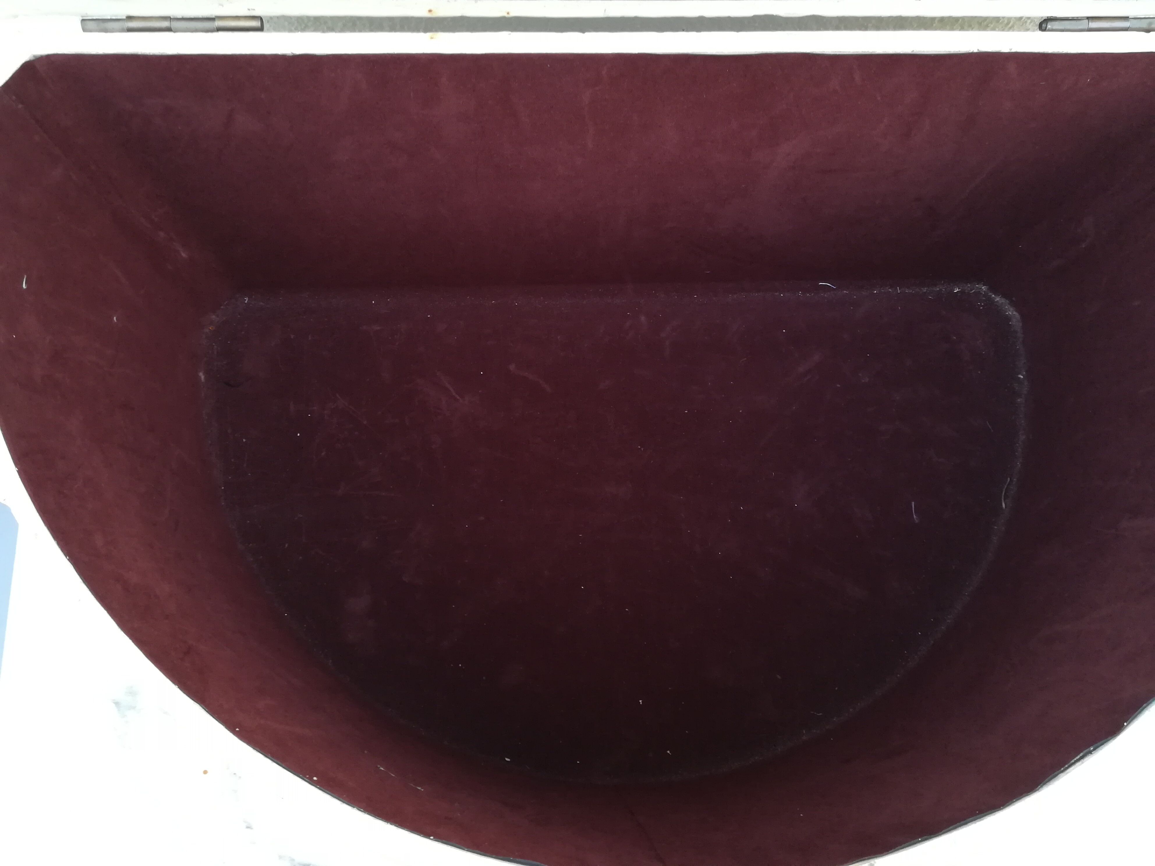 Half moon chest painted wooden