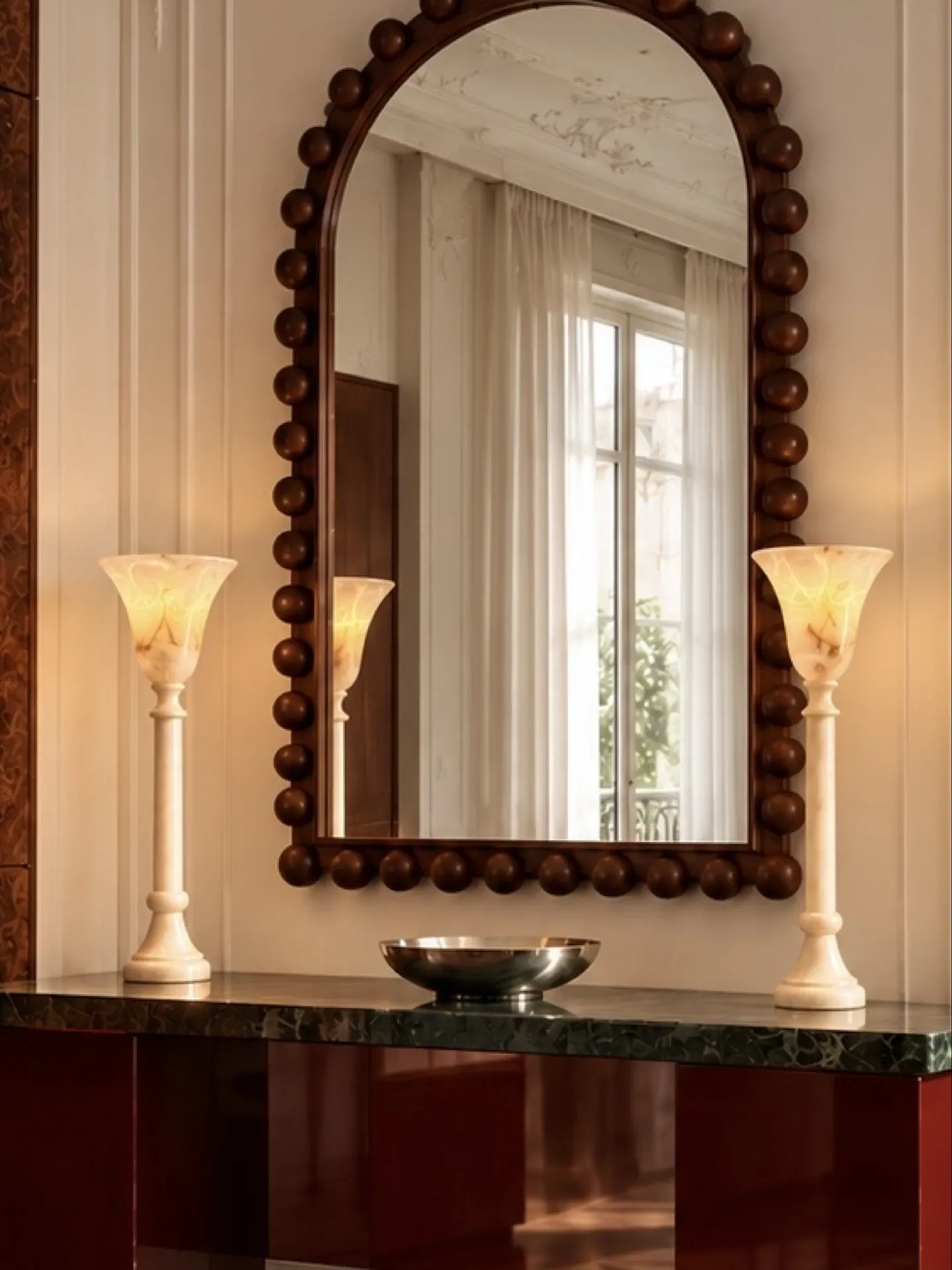Pair of Alabaster Table Lamps by Massive