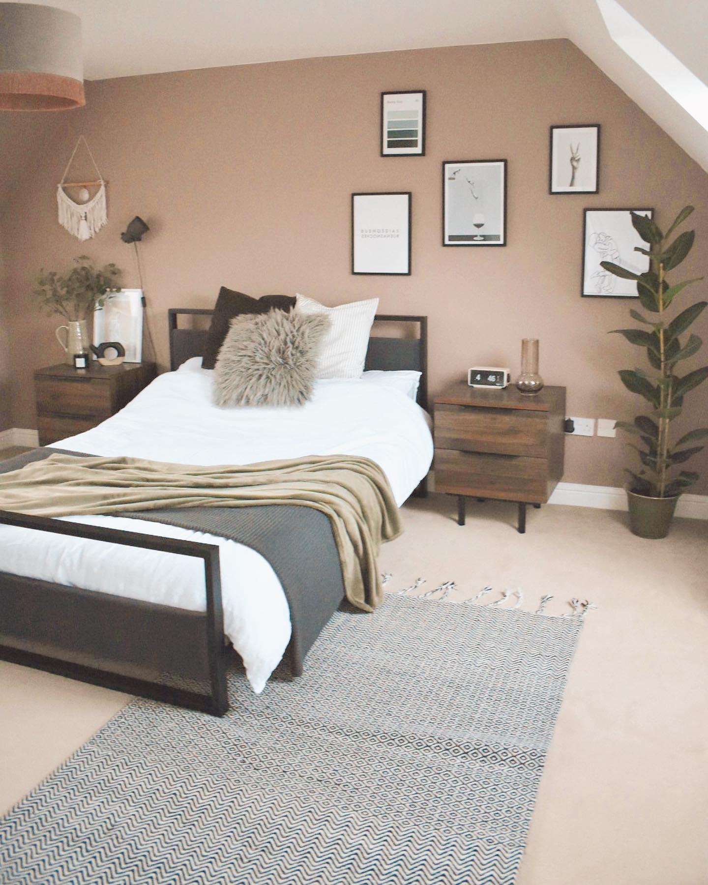 Pair of wooden nightstands