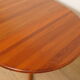 Vintage extendable round dining table | Dyrlund | Solid teak | Danish