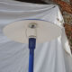 Blue table lamp Aluminor 1960-70