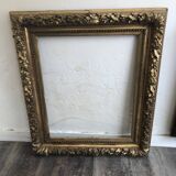 Large frame XIX gilded leaf height 100cm width 86cm