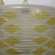 Vintage suspension 60s, 70's, white and yellow glass pop decoration