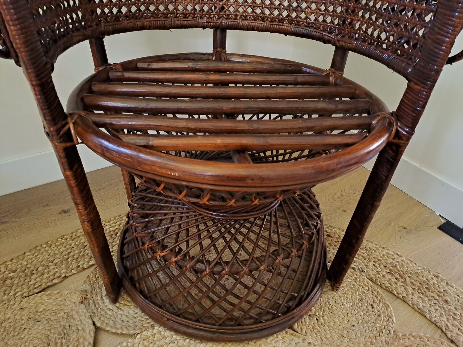 Emmanuelle rattan armchair