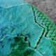 Gien vine leaf dessert plate in Vintage barbotine.