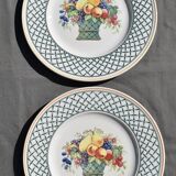 6 flat plates Villeroy & Boch basket model