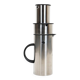 Ensemble Stelton / Erik Magnussen “EM 77” avec thermos, cruche à lait et sucrier / Acier inoxydable / 0,5 L / Design danois moderne