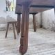 Brutalist oak table by De Puydt, Belgium 1970