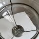 Vintage Modernist Large Clear Glass Vase/Decorative Piece With Metal