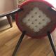Vintage chairs upholstered in red fur