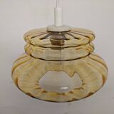 Amber crystal pendant lamp from the 60s/70s