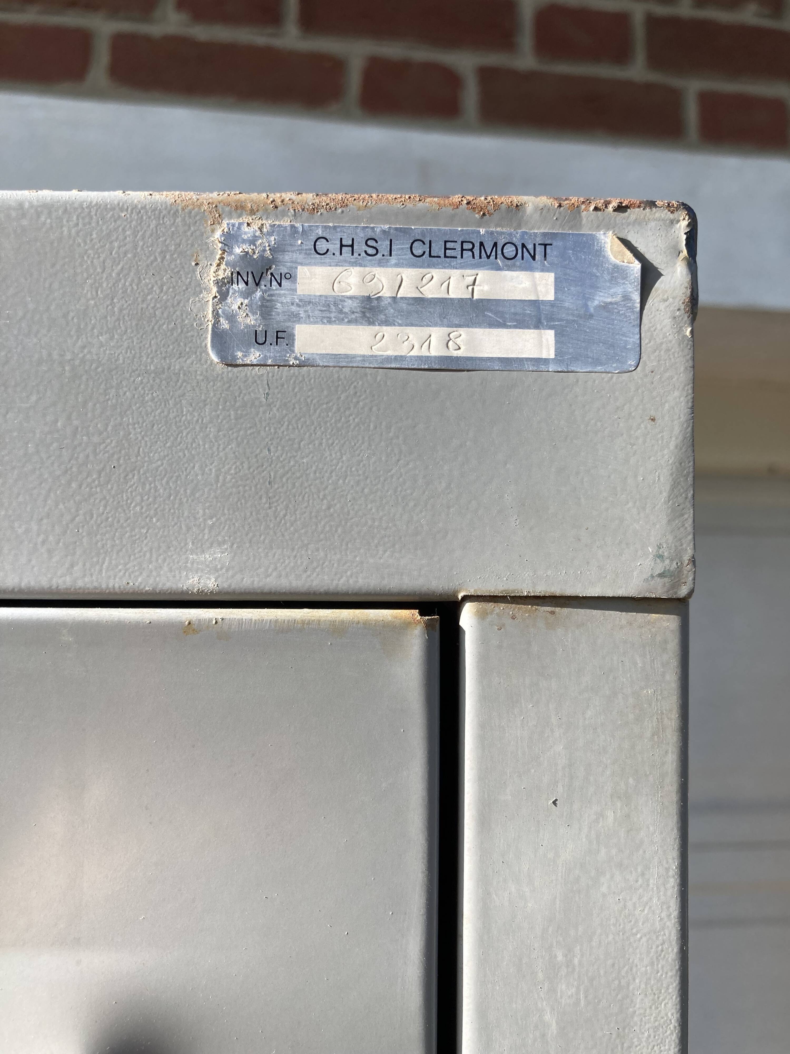 Two-door metal locker