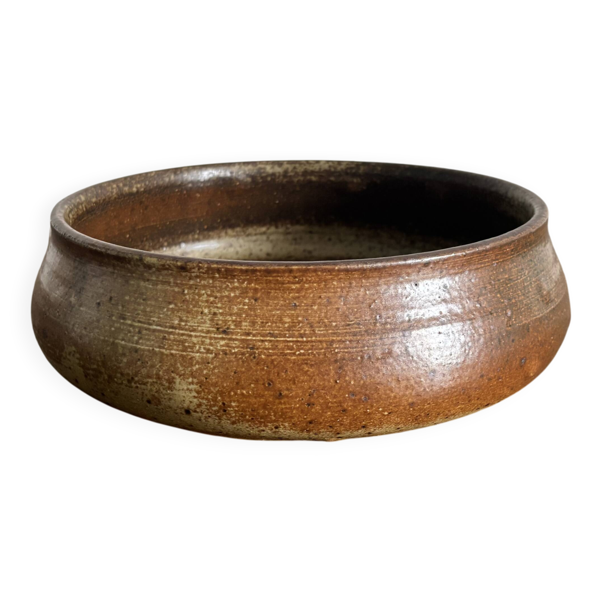 Large vintage stoneware bowl – Jean Tessier – Atelier Le Cep