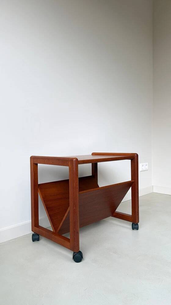 Vintage Danish Furniture teak side table/magazine rack