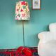 A unique, one-of-a-kind artist-made ceramic floor lamp