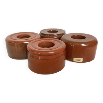 Four ceramic candlesticks AVV VVK Yser Tower Dixmude