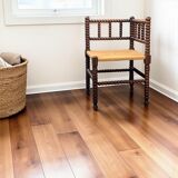 1920s turned wood straw corner chair