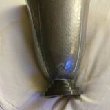 Pewter vase hammered 1930 by Pierre Amédée Plasait