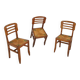 3 chaises style Pierre Cruege 1950