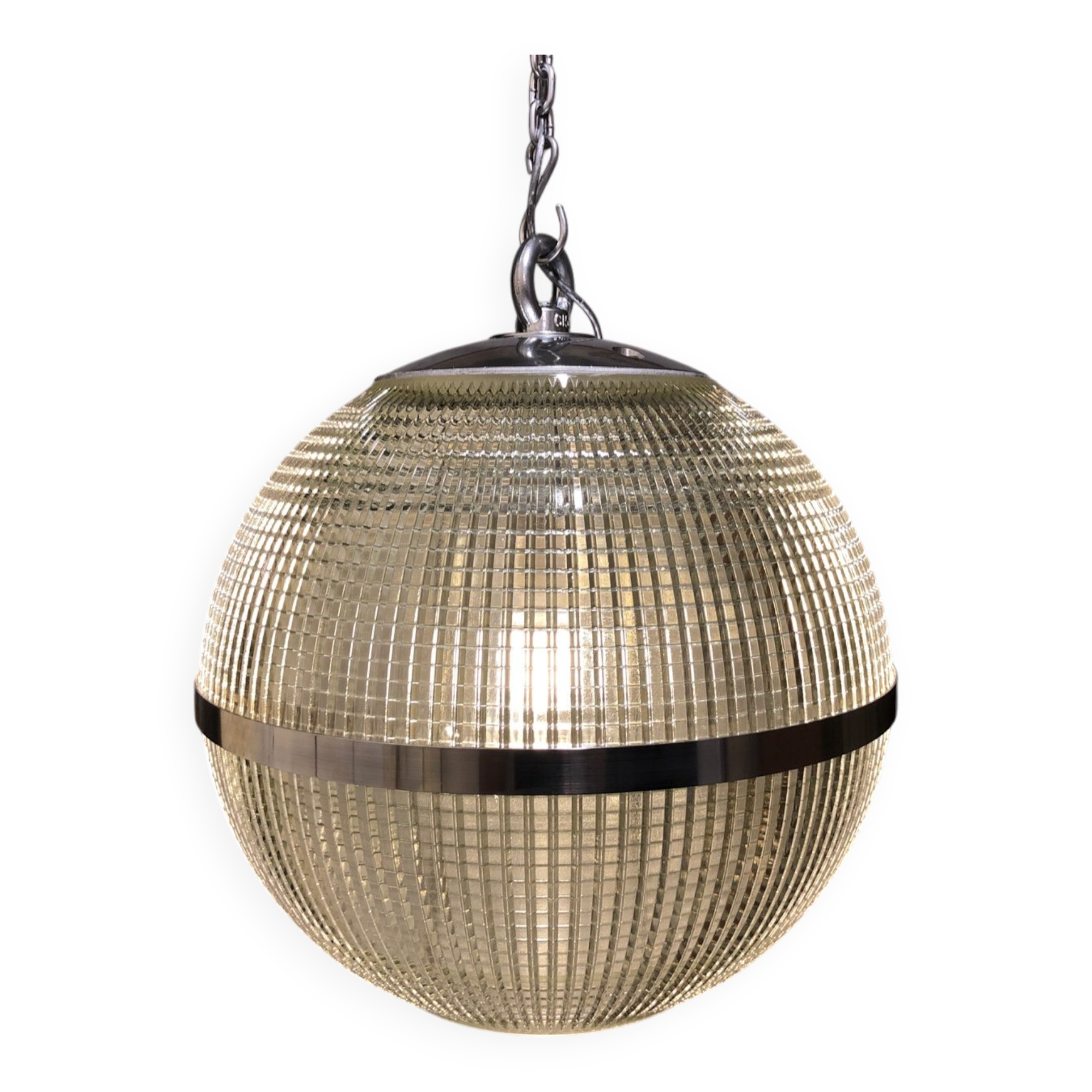 Aluminium Holophane pendant light