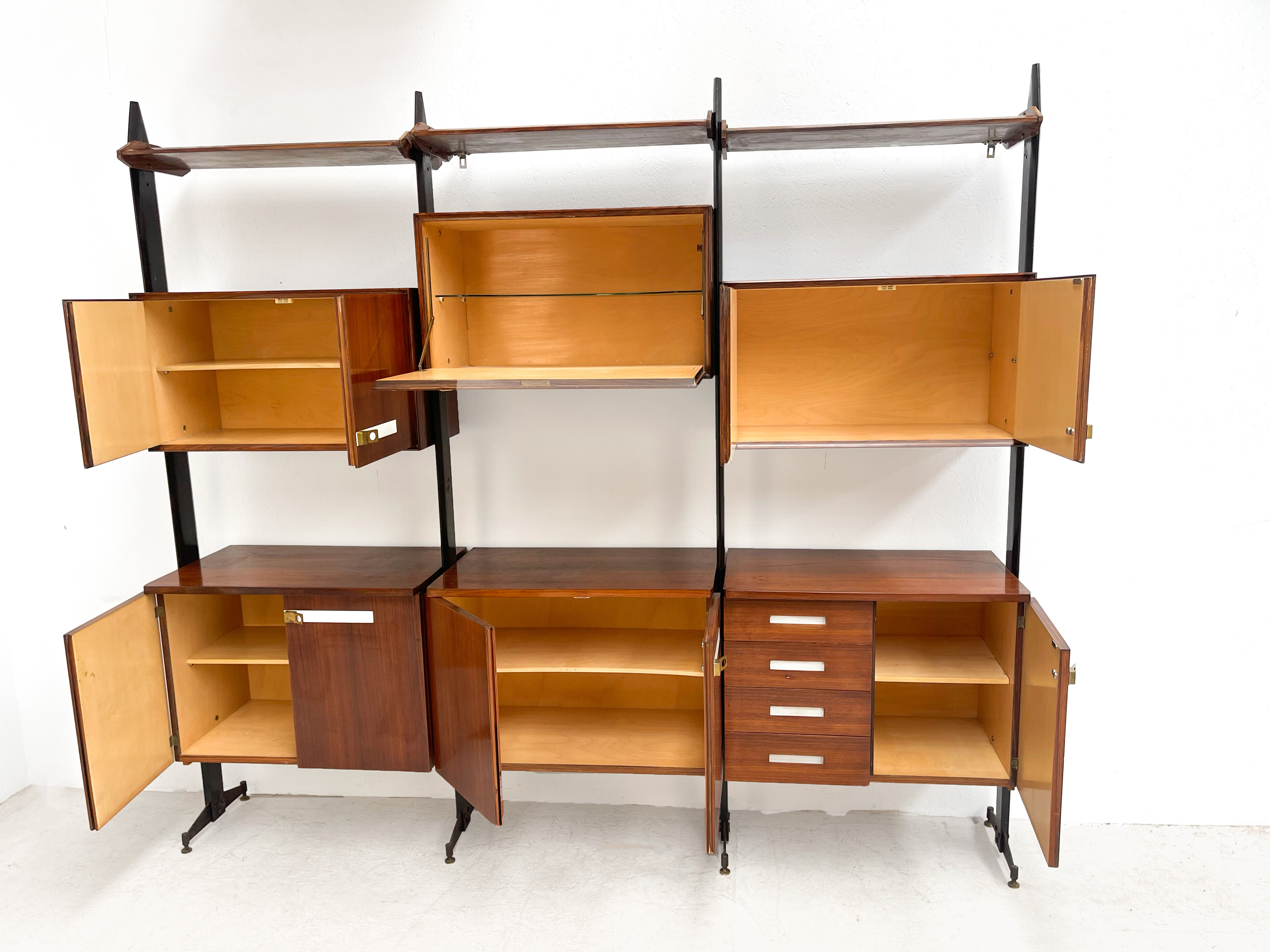 Mid centuryitalian free standing wall unit, 1960s