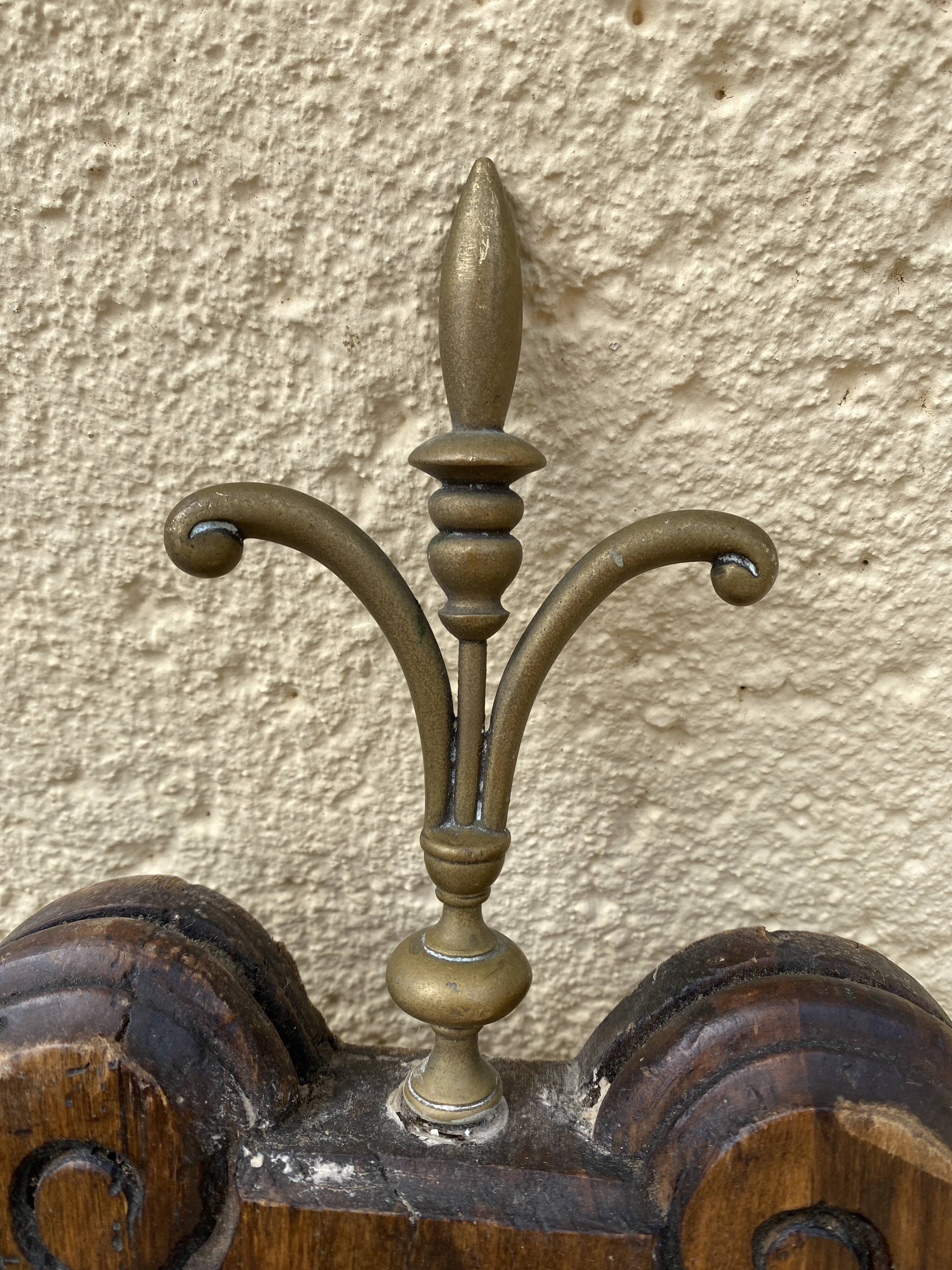 Cache pot copper fleur de lys