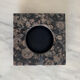 Grey and black speckled marble ashtray
