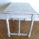 Henri II style desk in painted wood with trompe-l'oeil marble