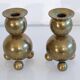 Pair of Scandinavian brass candlesticks from Gusum 1970