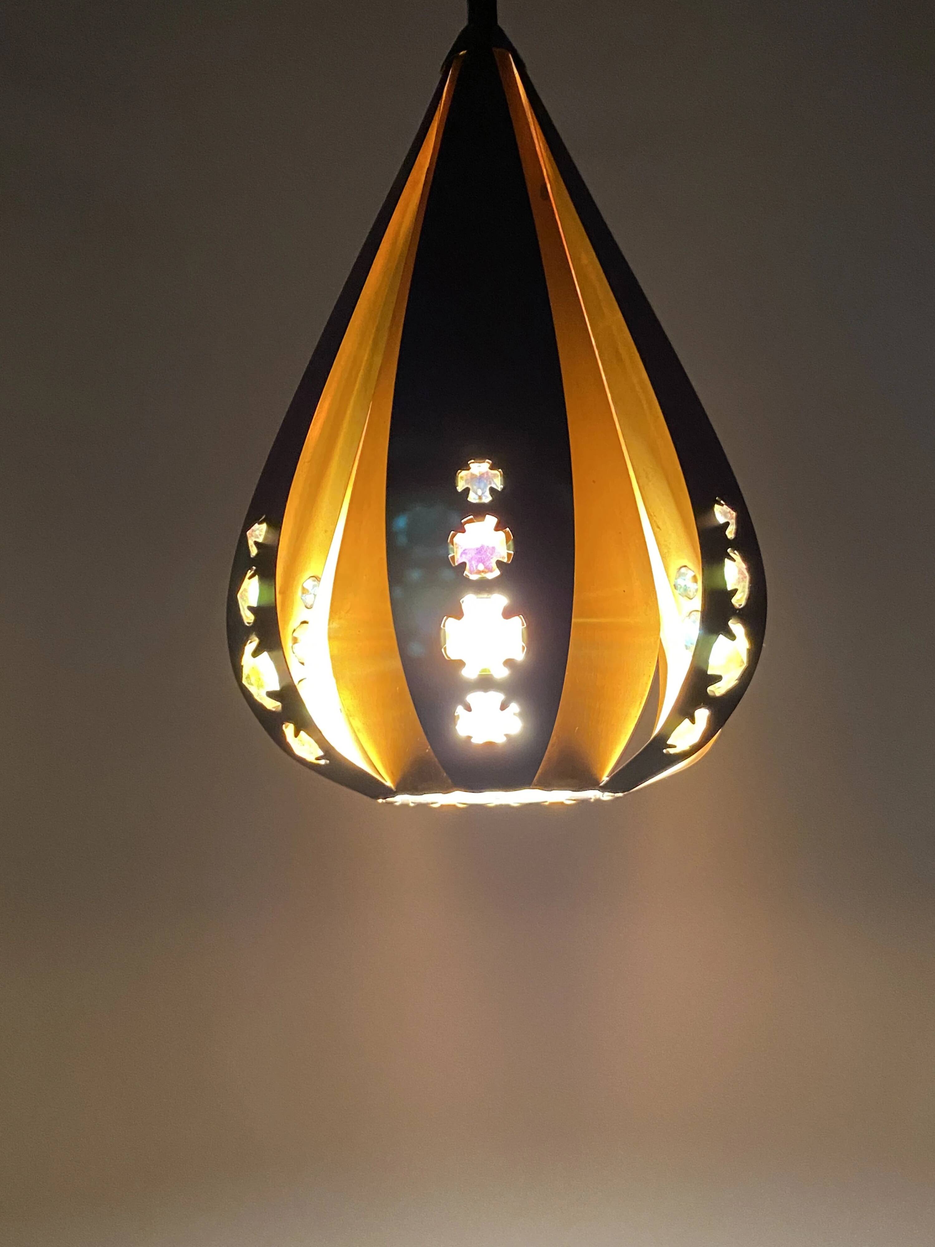 Set de 3 suspensions goutte par Werner Schou pour Coronell Electrical Danemark 1960