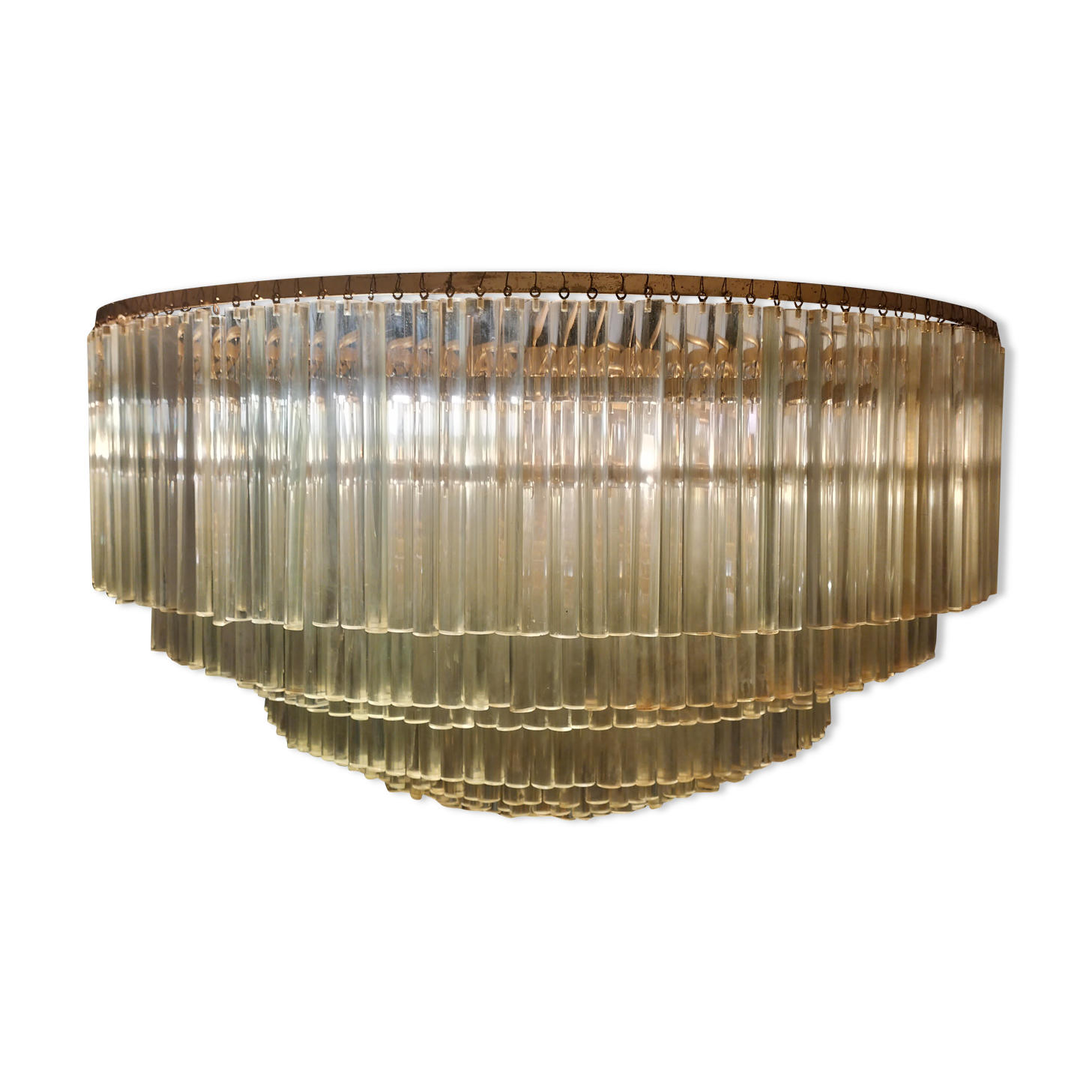 Magnificent Venini chandelier made in the 60s in Murano