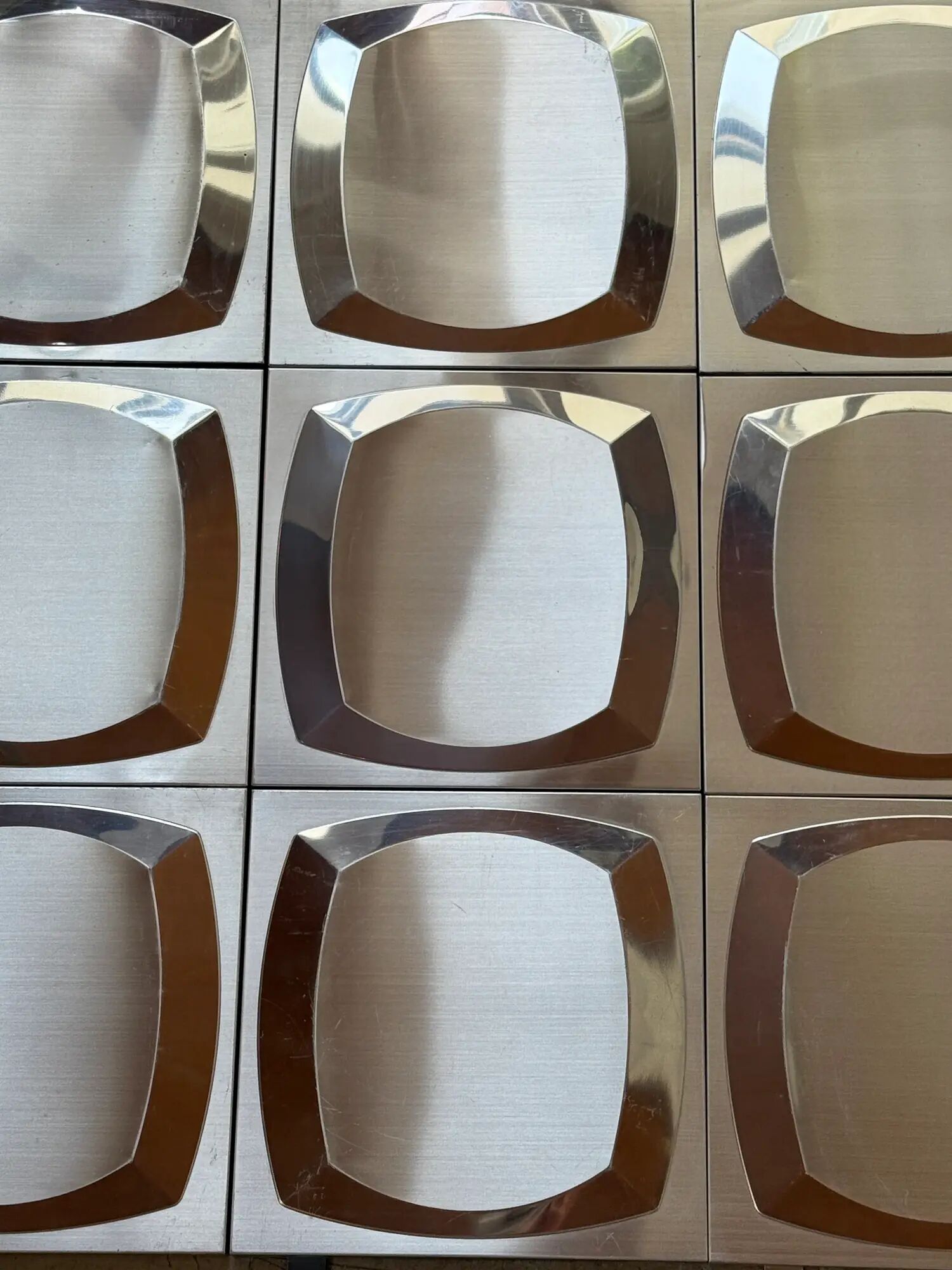 Set of 10 Space Age wall panels, 1970s
