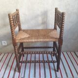 Mulched bench turned wood