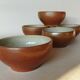 Set of 5 bowls in glazed stoneware size 00