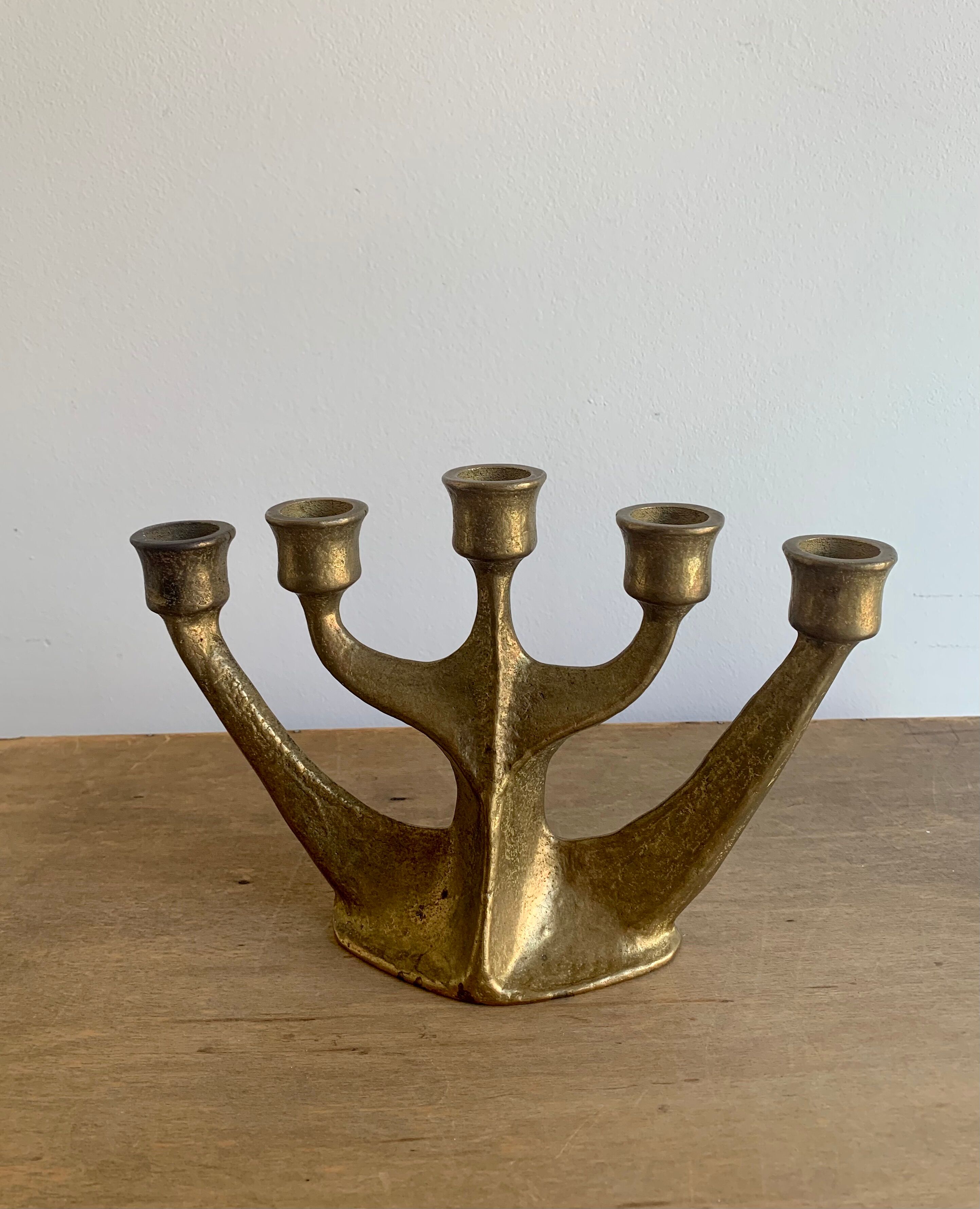 Bronze candleholder, 1970s