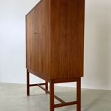 Danish midcentury teak bar cabinet credenza 1960s
