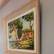 Huile sur toile signée, mas Provençal bord de mer