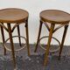 Tabourets de bar en bois courbé