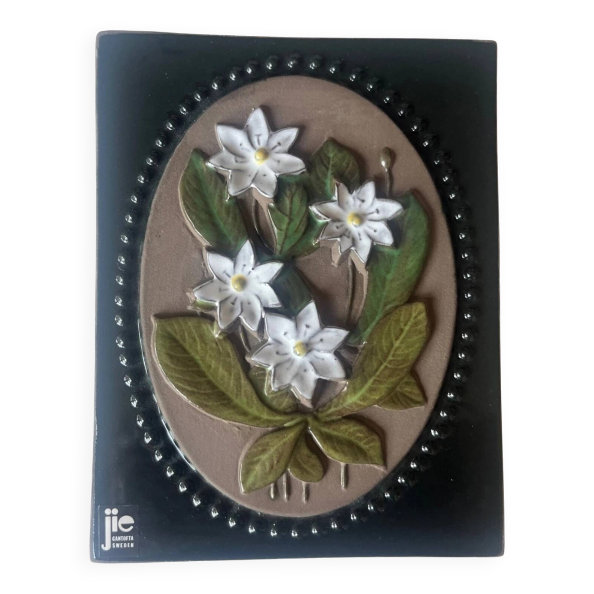 Ceramic wall plaque Jie Gantofta Sweden