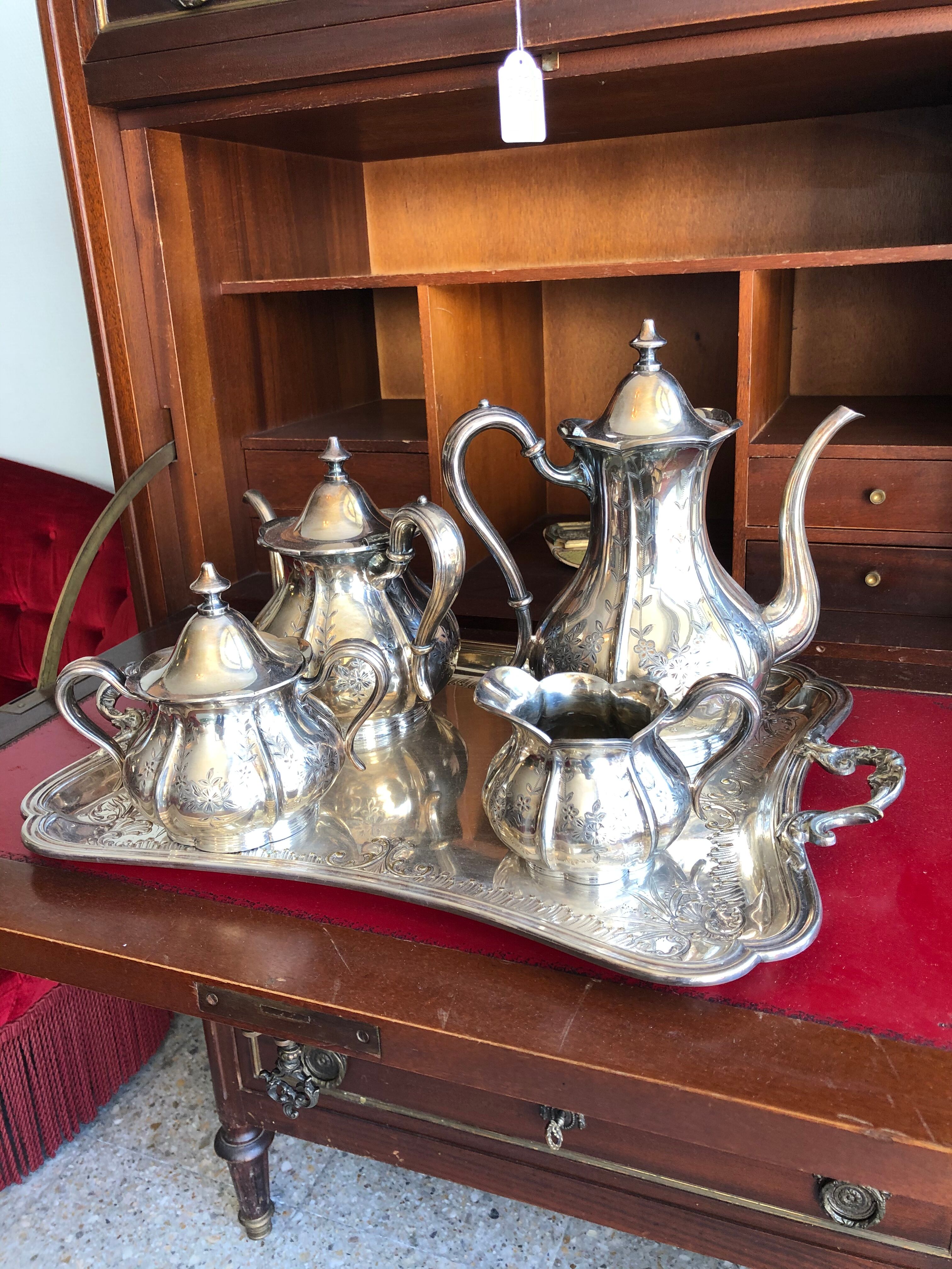 American silver metal tea/coffee service